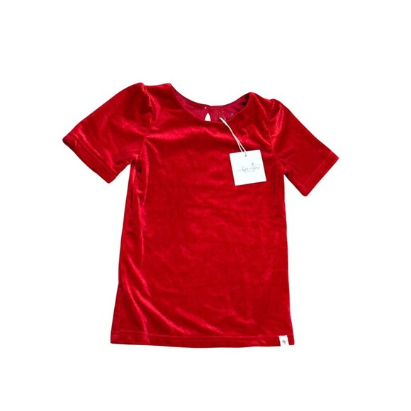 NWT Love + Grow Clothing Co Red Velvet Top sz 8